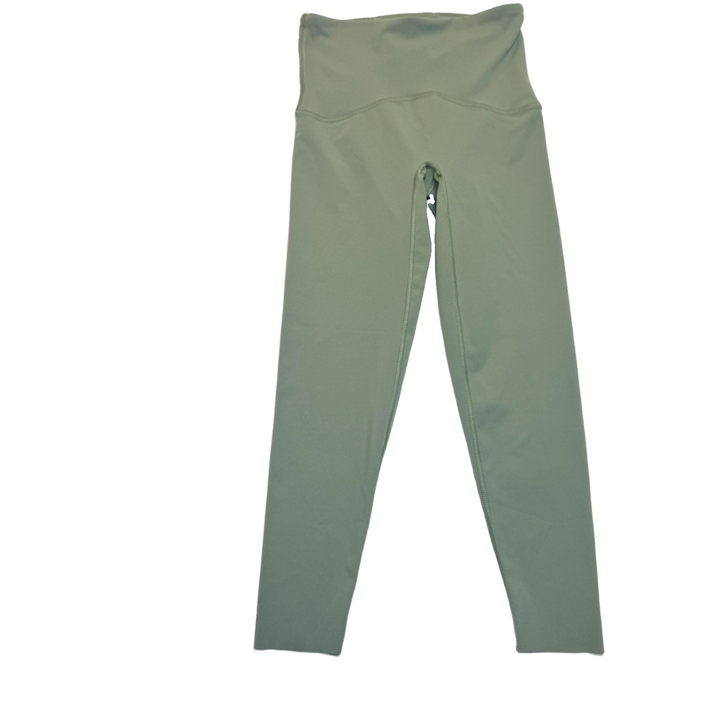 SPANX Booty Boost 7/8 Leggings Women's Small Olive Green Workout Compression